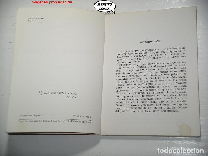 Libros de segunda mano: Trucos faciles, Maxwell, ed. Sintes 1966, magia, B2 - Foto 5
