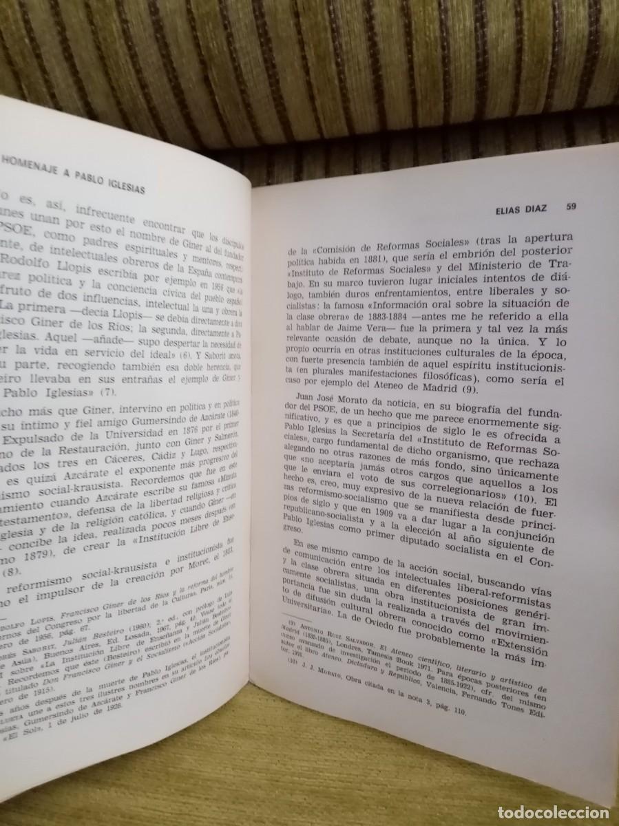Libros de segunda mano: HOMENAJE A PABLO IGLESIAS - Foto 12