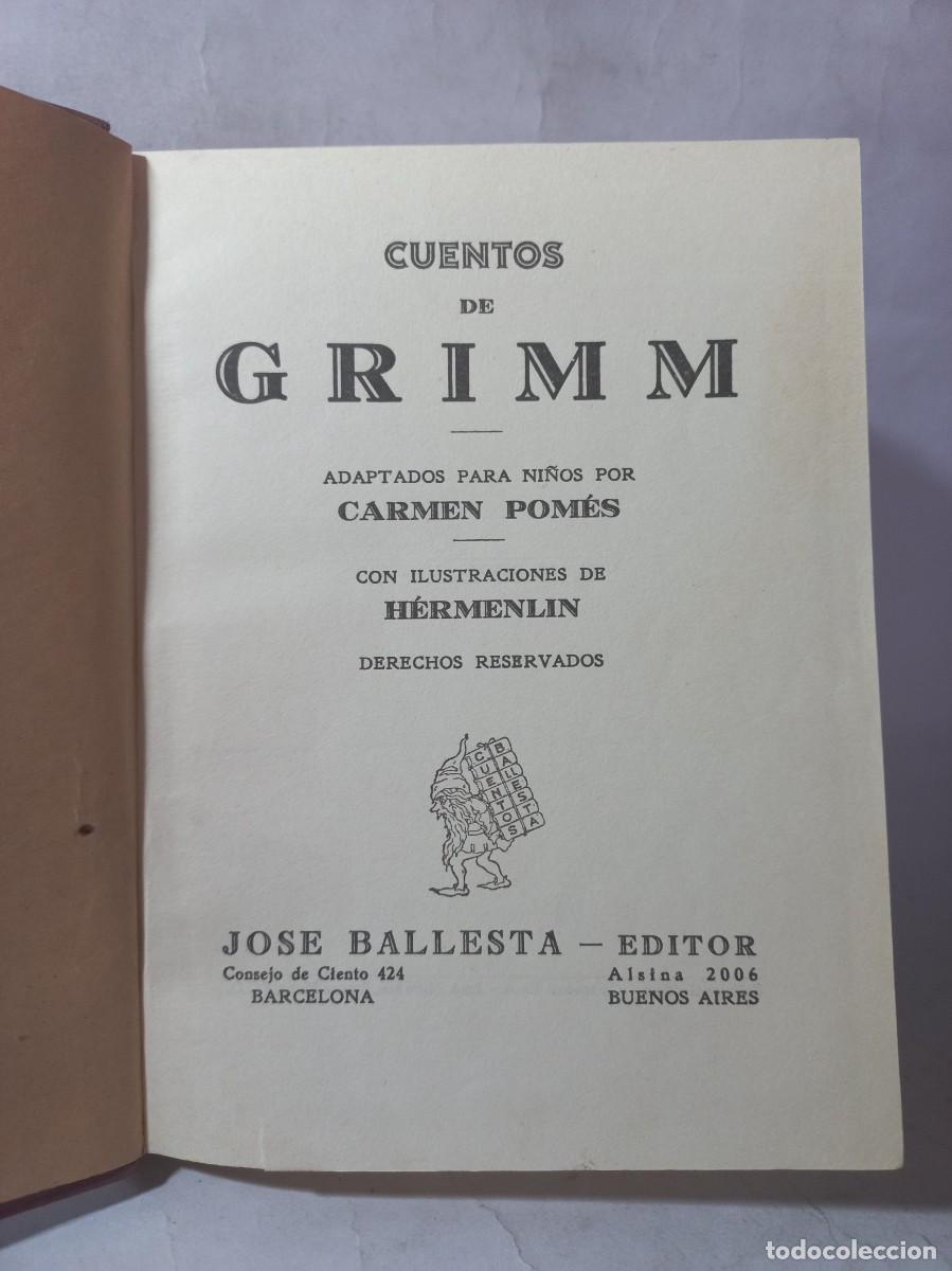 Libros de segunda mano: Carmen Pom&eacute;s - Cuentos de Grimm - Foto 3