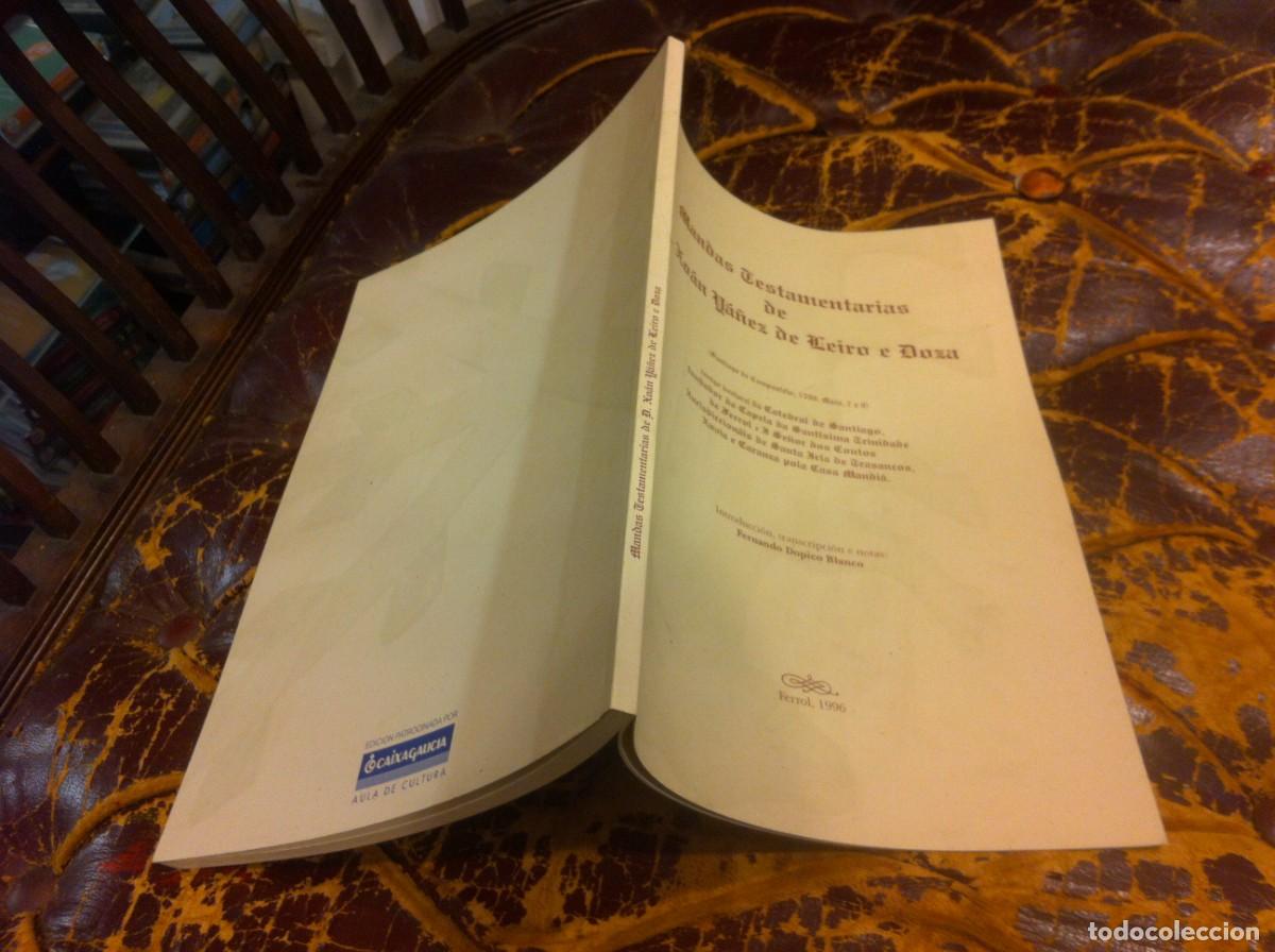 Gebrauchte B&uuml;cher: MANDAS TESTAMENTARIAS DE D. XO&Aacute;N Y&Aacute;&Ntilde;EZ DE LEIRO E DOZA. 1996, FERROL