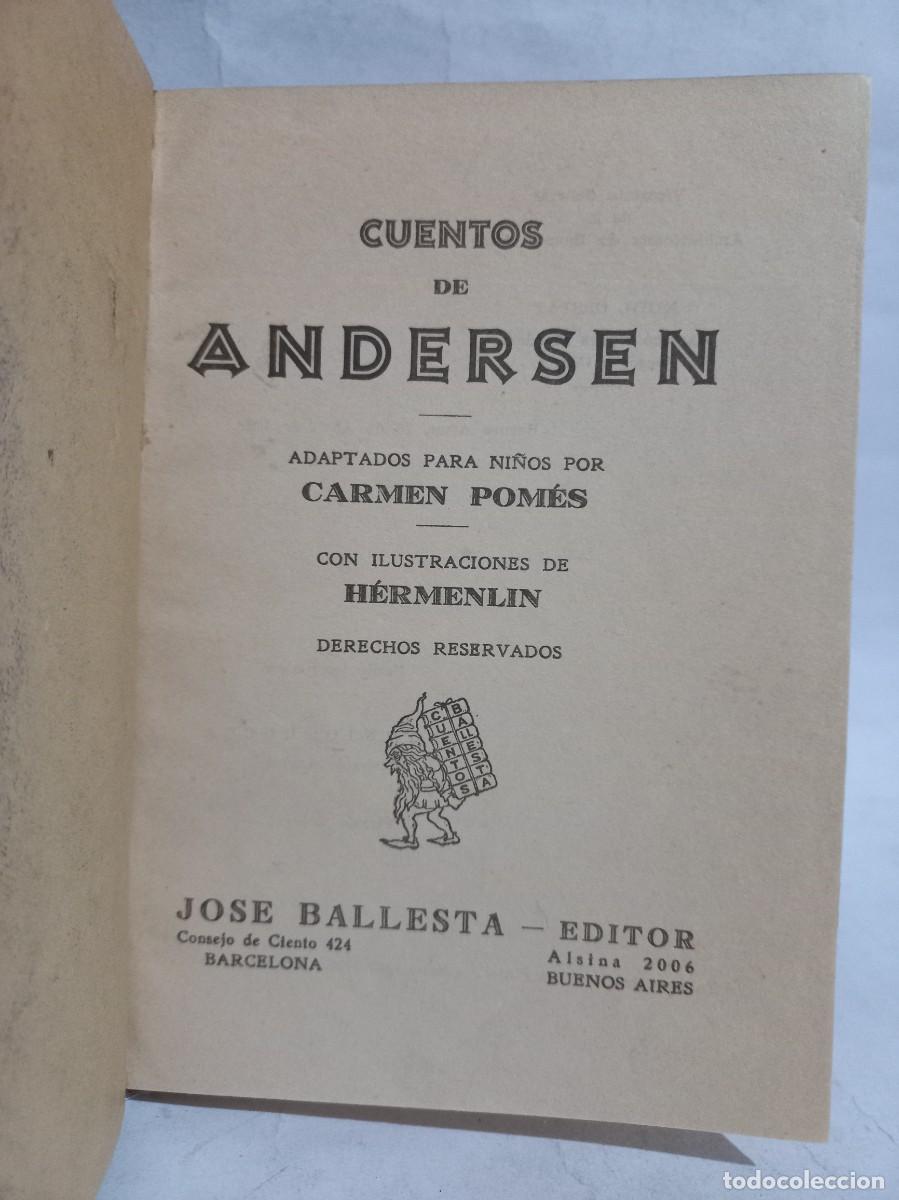 Libros de segunda mano: Andersen - Cuentos de Andersen - 1938 - Foto 3