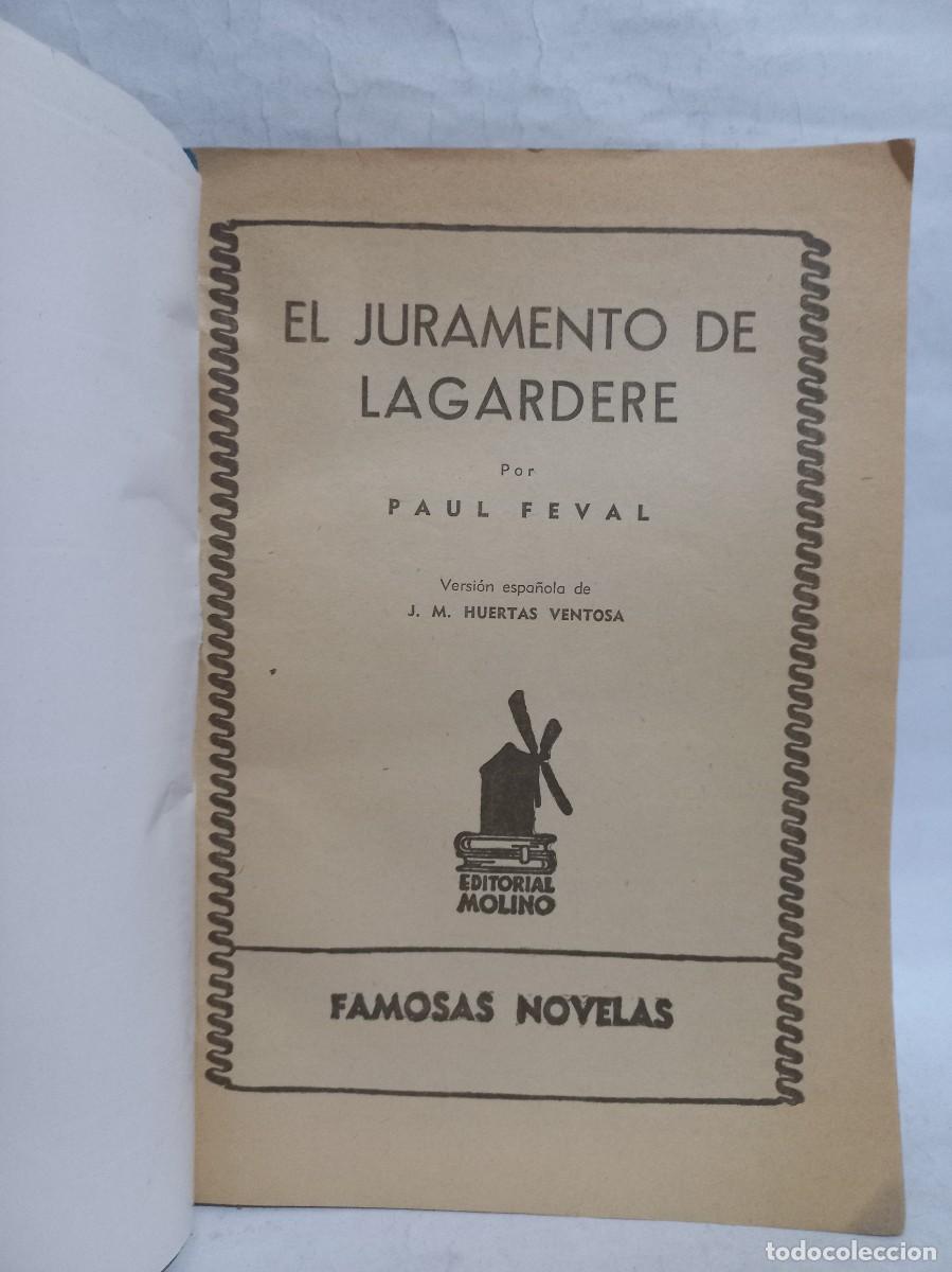 Libros de segunda mano: Paul Feval - El Juramento de Lagardere - Foto 3