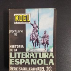 Libros de segunda mano: HISTORIA DE LA LITERATURA ESPAÑOLA. Lote 396738149