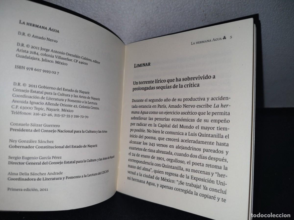 Libros de segunda mano: 68- LIBRETILLO LA HERMANA AGUA - AMADO NERVO - Foto 4