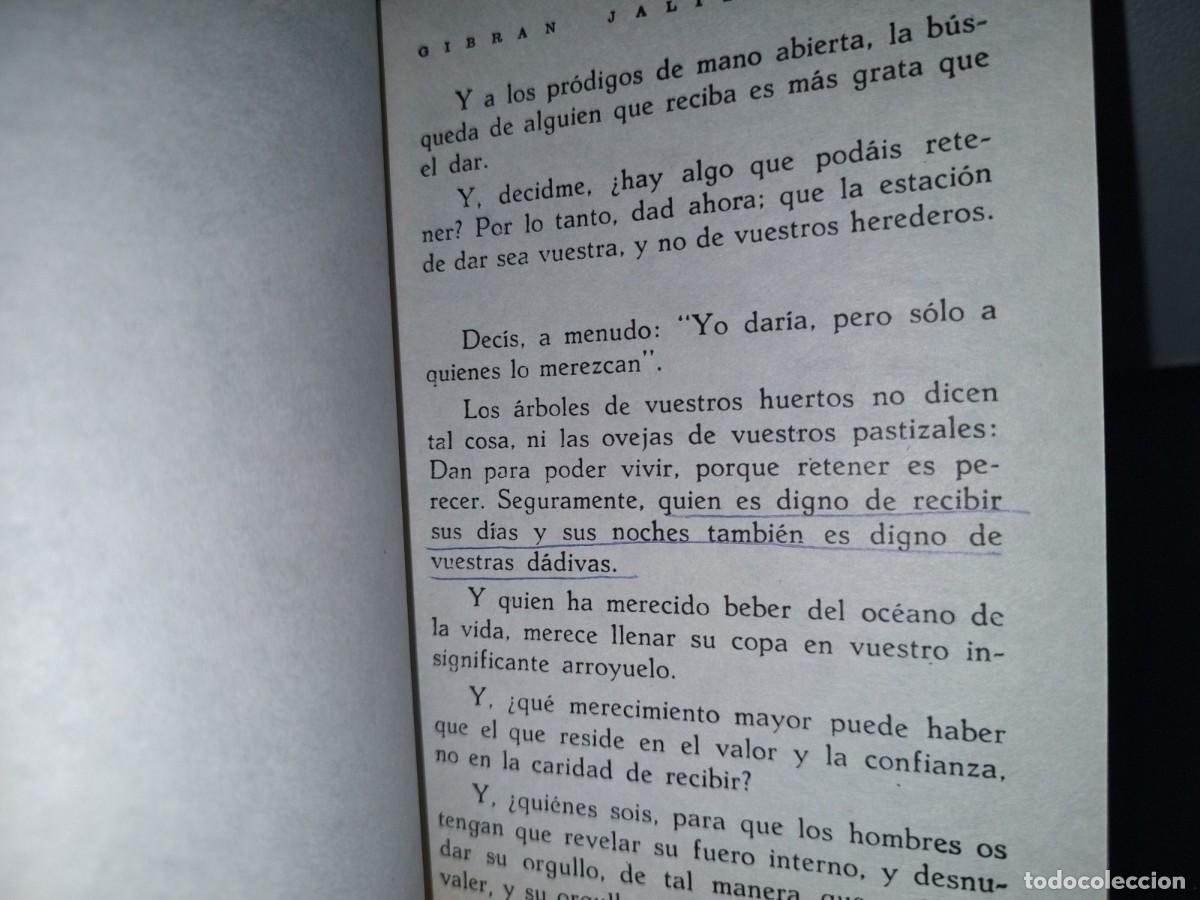 Libros de segunda mano: 68- EL PROFETA - GIBR&Aacute;N JALIL GIBR&Aacute;N - 1972 - Foto 6