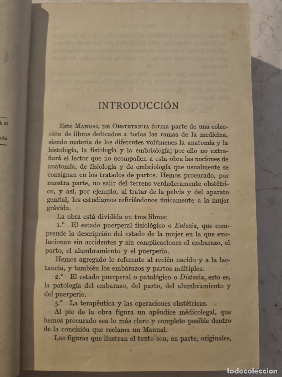 Libros de segunda mano: MANUAL DE OBSTETRICIA. L.DEVRAIGNE. ED: ESPASA-CALPE. MADRID,1943. - Foto 4