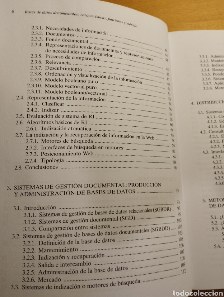 Libros de segunda mano: BASES DE DATOS DOCUMENTALES. CARACTER&Iacute;STICAS, FUNCIONES Y M&Eacute;TODO (ERNEST ABADAL / LLU&Iacute;S CODINA) - Foto 4