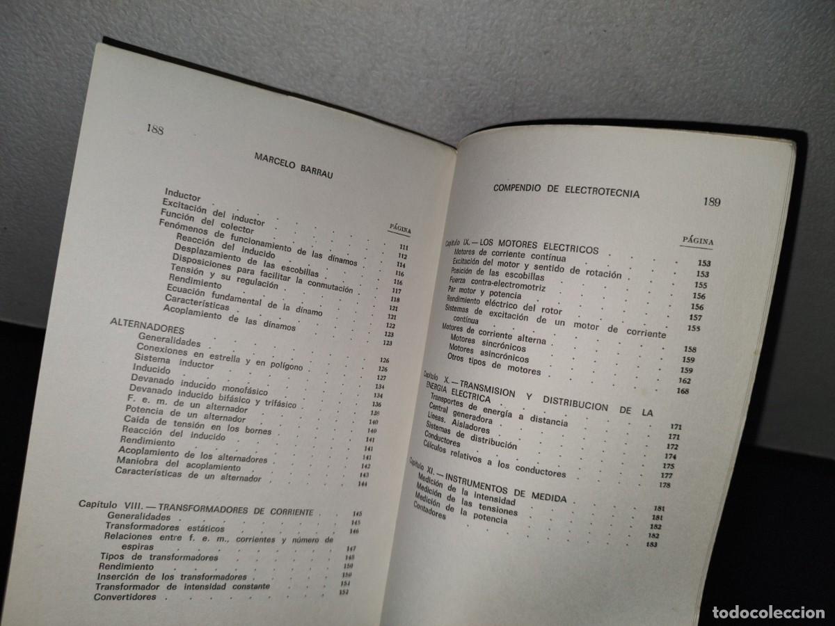 Libros de segunda mano: 68- COMPENDIO DE ELECTROTECNIA - MARCELO BARRAU - Foto 7