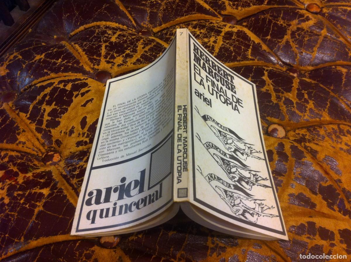 Libros de segunda mano: MARCUSE. EL FINAL DE LA UTOP&Iacute;A. ED. ARIEL, 1968 - Foto 1