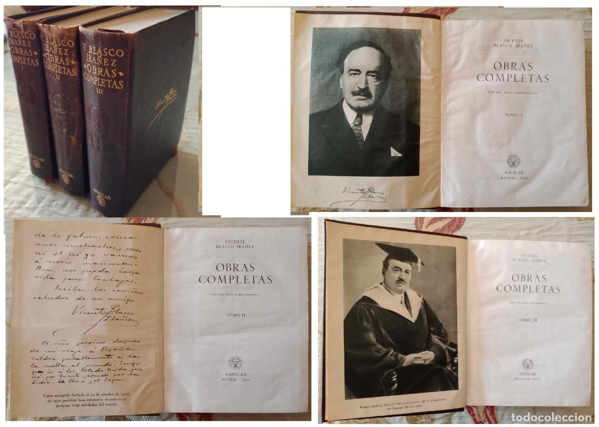 Libros de segunda mano: VICENTE BLASCO IBA&Ntilde;EZ - 3 TOMOS (1958) - Foto 1