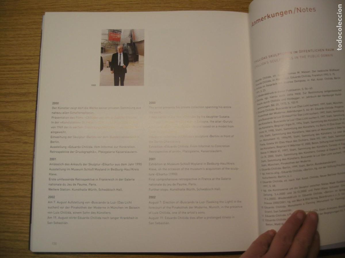Libros de segunda mano: EDUARDO CHILLIDA. BUSCANDO LA LUZ. EDICION BILING&Uuml;E. 2002 - Foto 16