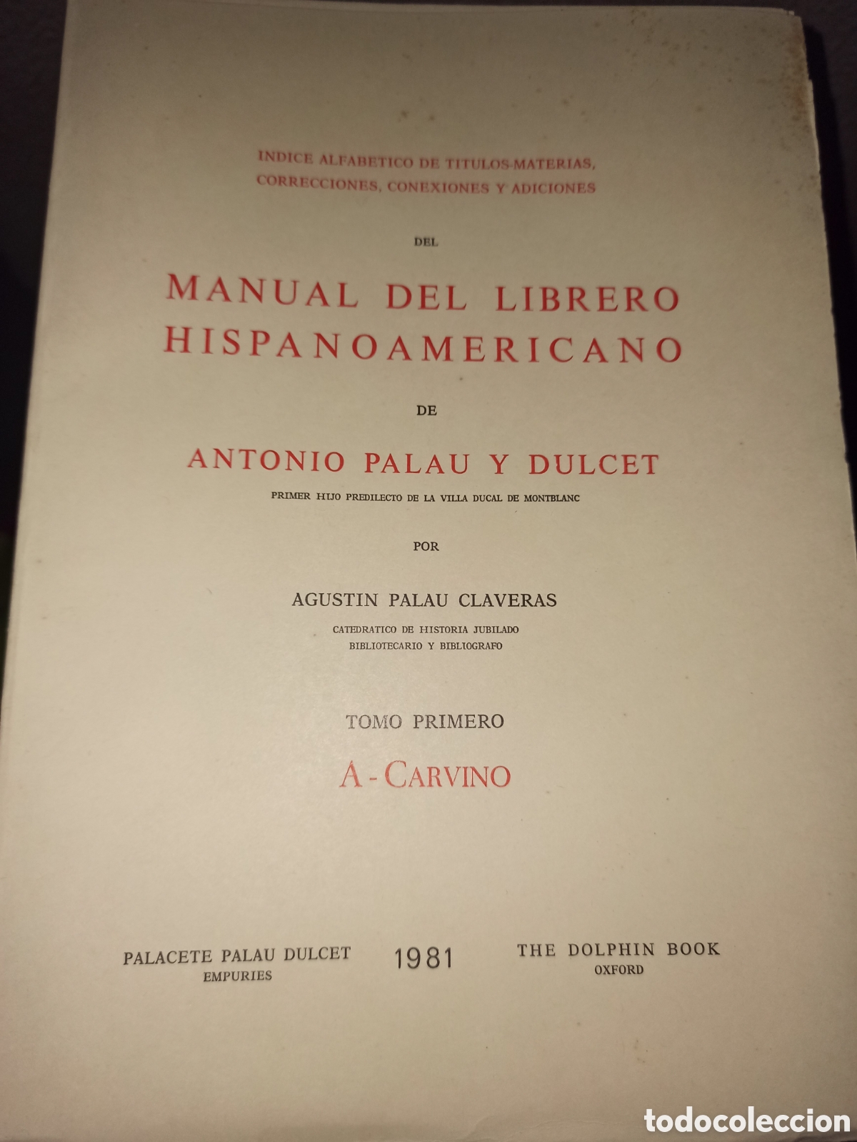 Libros de segunda mano: &Iacute;ndice alfab&eacute;tico de titulos-materias, correcc, conex y adic del Manual del librero hispanoamericano