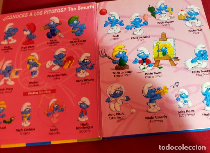 Libros de segunda mano: LOS PITUFOS - GRAN LIBRO DE PALABRAS CASTELLANO- INGL&Eacute;S - Foto 3