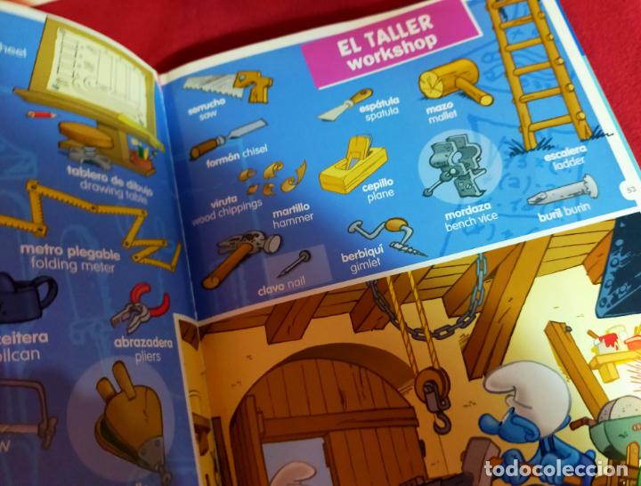 Libros de segunda mano: LOS PITUFOS - GRAN LIBRO DE PALABRAS CASTELLANO- INGL&Eacute;S - Foto 7
