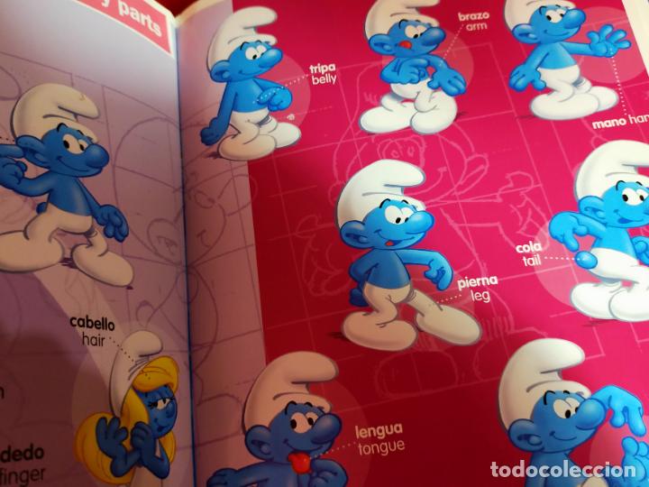 Libros de segunda mano: LOS PITUFOS - GRAN LIBRO DE PALABRAS CASTELLANO- INGL&Eacute;S - Foto 8