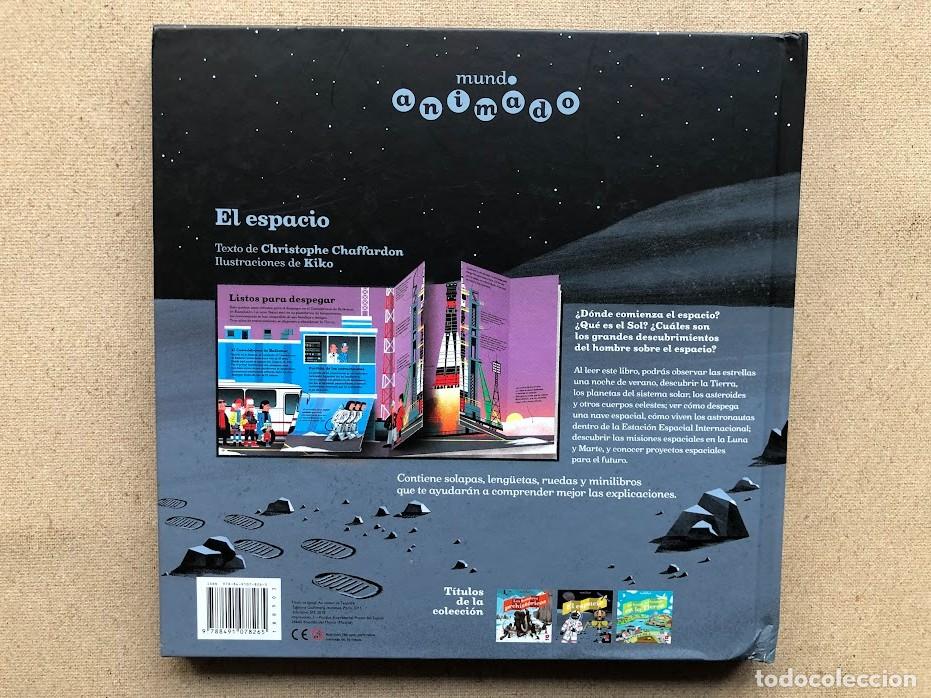 Libros de segunda mano: El espacio / Colecci&oacute;n Mundo Animado / Libro con ventanas y desplegables / - Foto 2