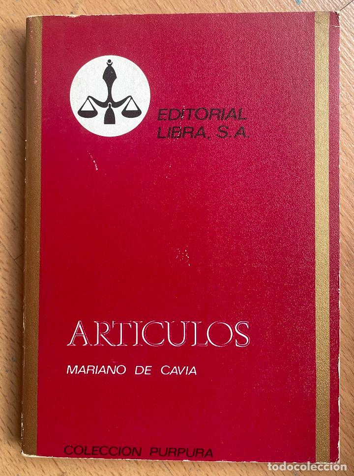 Libros de segunda mano: ARTICULOS Mariano de Cavia - Foto 1