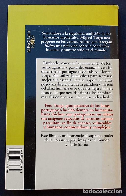 Libros de segunda mano: Bichos - Miguel Torga - Alfaguara (1998) - Foto 2