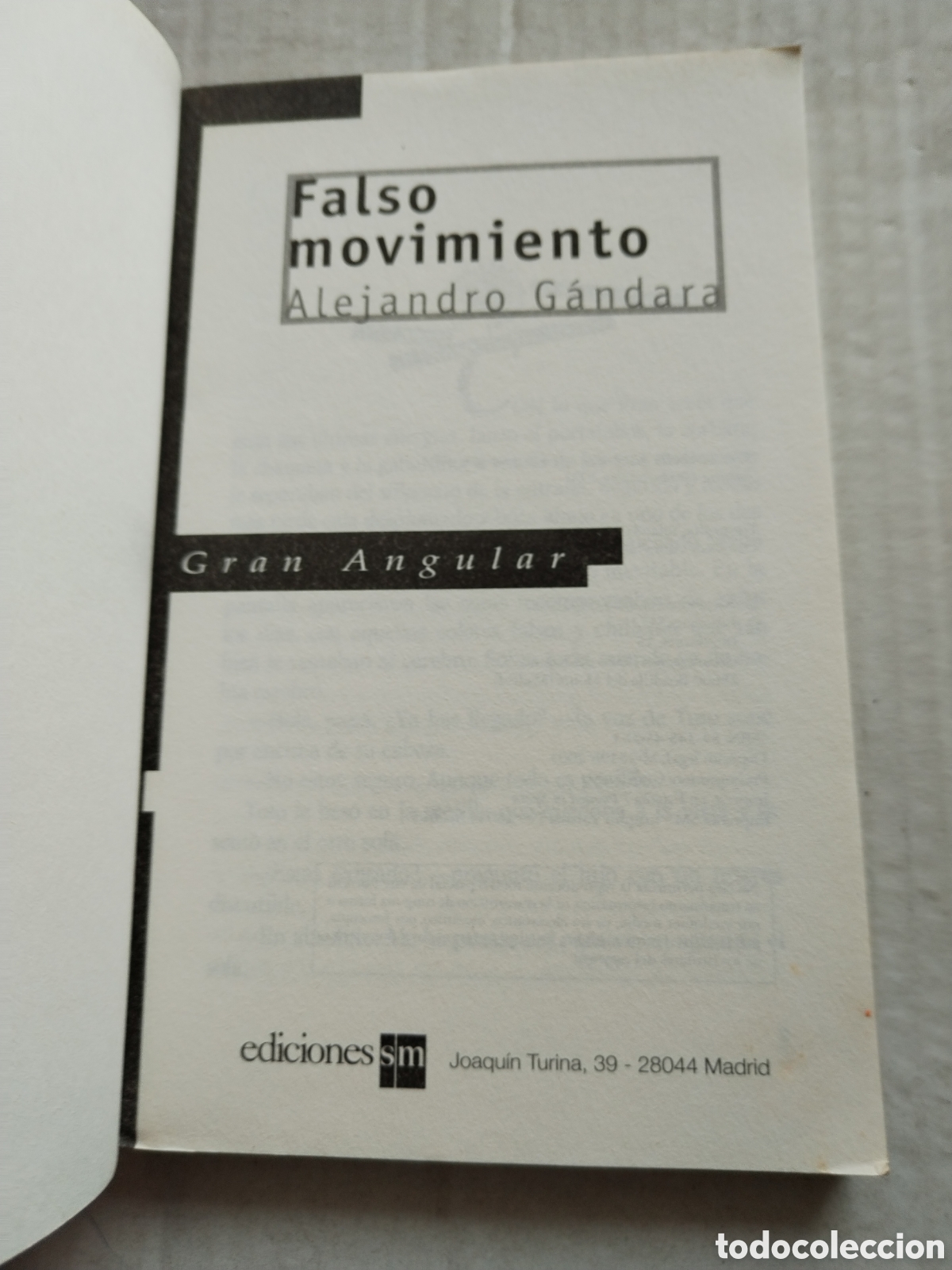 Libros de segunda mano: FALSO MOVIMIENTO/ALEJANDRO GANDARA - Foto 2