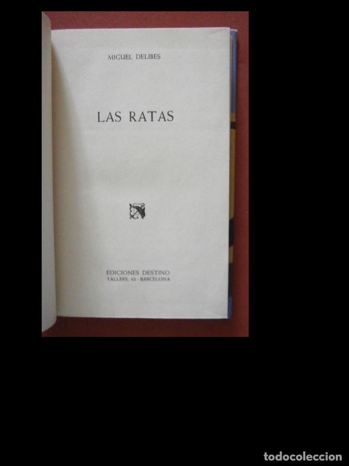 Libros de segunda mano: Las ratas. Miguel Delibes - Foto 5