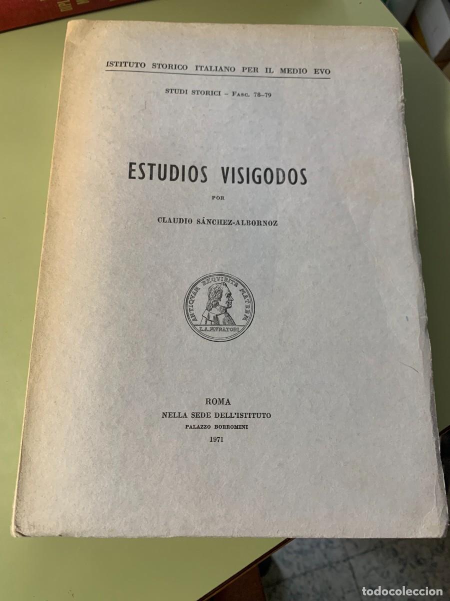 Libros de segunda mano: &iexcl;A ESTRENAR! Estudios Visigodos - Claudio S&aacute;nchez Albornoz. - Foto 1