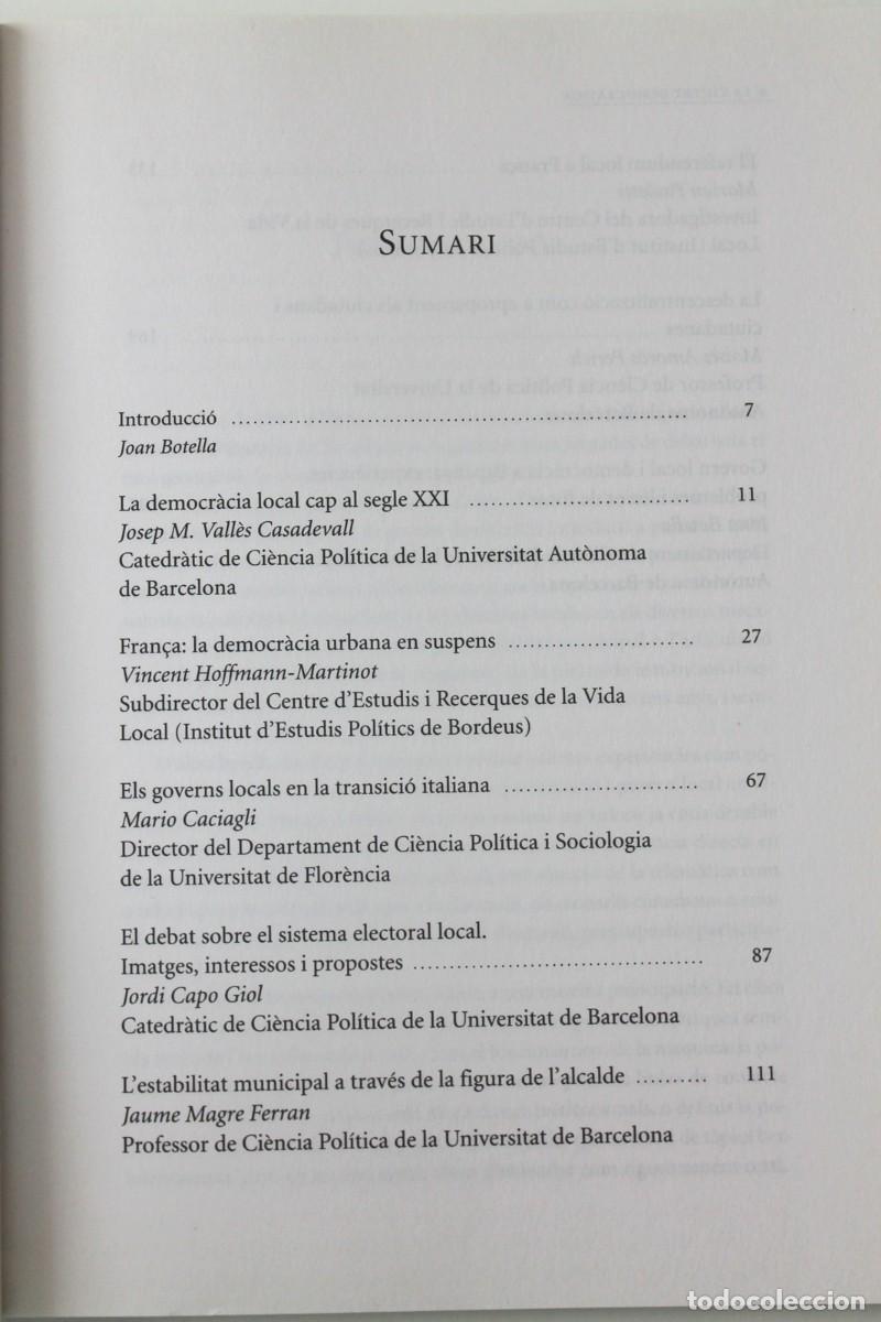 Libros de segunda mano: Joan Botella Corral (coord) - La ciutat democr&agrave;tica - Ediciones del Serbal - Foto 4