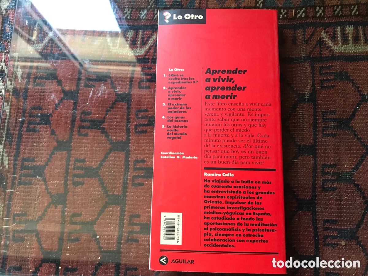 Libros de segunda mano: Aprender a vivir, aprender a morir. Ramiro calle. Aguilar - Foto 3