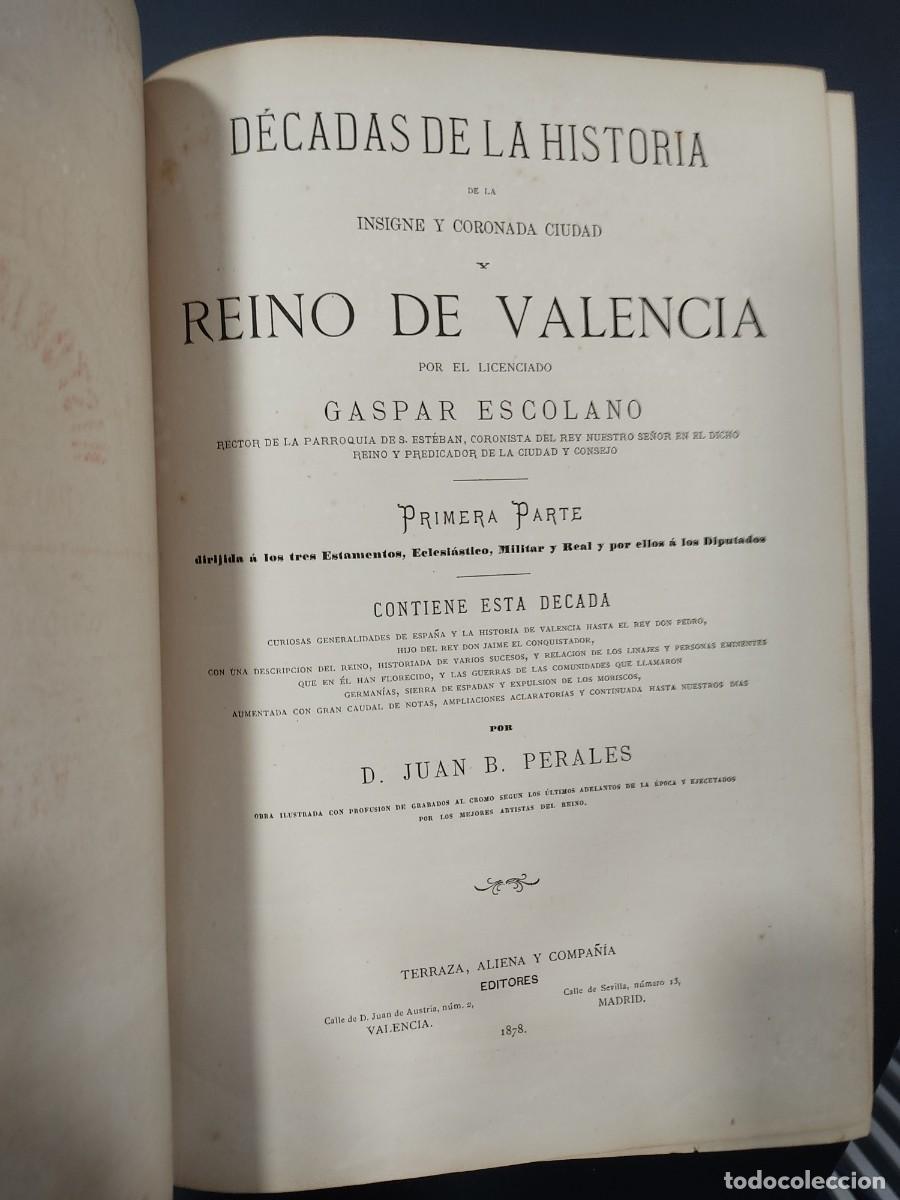 Libros de segunda mano: Historia general de Valencia, tomo 1 - Foto 4