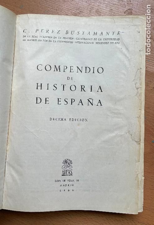 Libros de segunda mano: COMPENDIO DE HISTORIA DE ESPA&Ntilde;A, Perez Bustamante - Foto 1