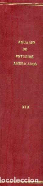 Libros de segunda mano: Anuario de Estudios Americanos XIX - Foto 1
