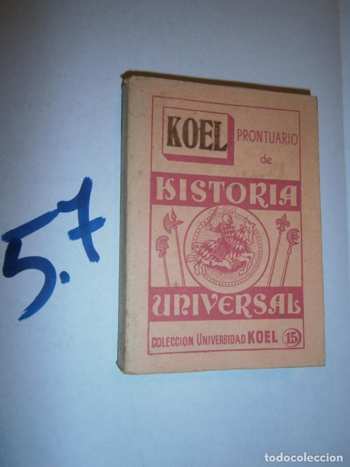 Libros de segunda mano: ANTIGUO LIBRO - PRONTUARIO DE HISTORIA UNIVERSAL - Foto 1