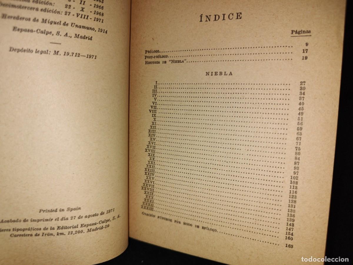 Libros de segunda mano: 69- NIEBLA - MIGUEL DE UNAMUNO - Foto 4