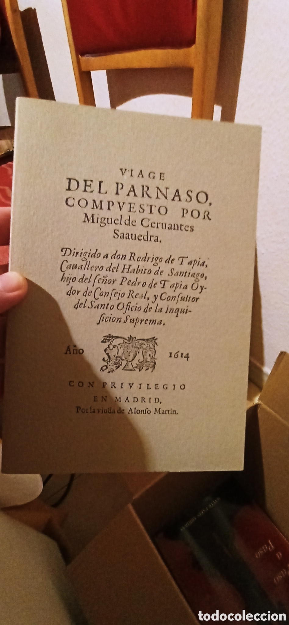 Libros de segunda mano: Viage del parnaso. Miguel de cervantes. Facsimil 1614 - Foto 1