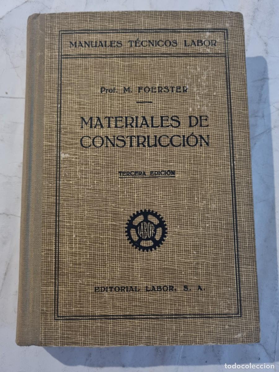 materiales de construccion. . ed: - Buy Other used books  about sciences, manuals and trades on todocoleccion