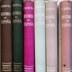 Libros de segunda mano: HISTORIA DE ESPAÑA DE F. SOLDEVILA , COMPLETA 8 TOMOS. Lote 400857734