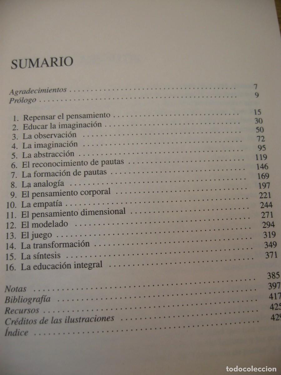 Libros de segunda mano: EL SECRETO DE LA CREATIVIDAD. ROBERT Y MICHELE. ROOT-BERNSTEIN. EDITORIAL KAIROS 2002 - Foto 6