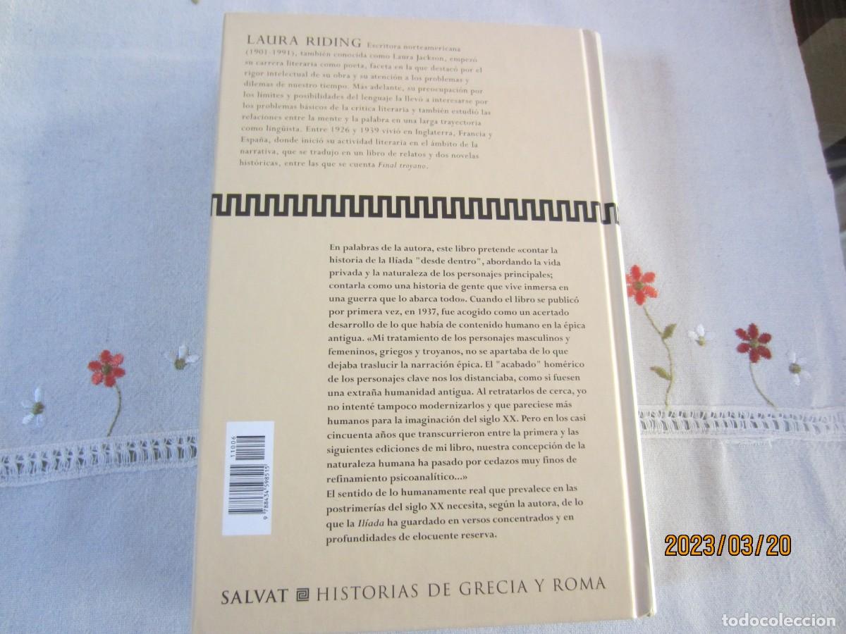 Libros de segunda mano: FINAL TROYANO , LAURA RIDING - Foto 2