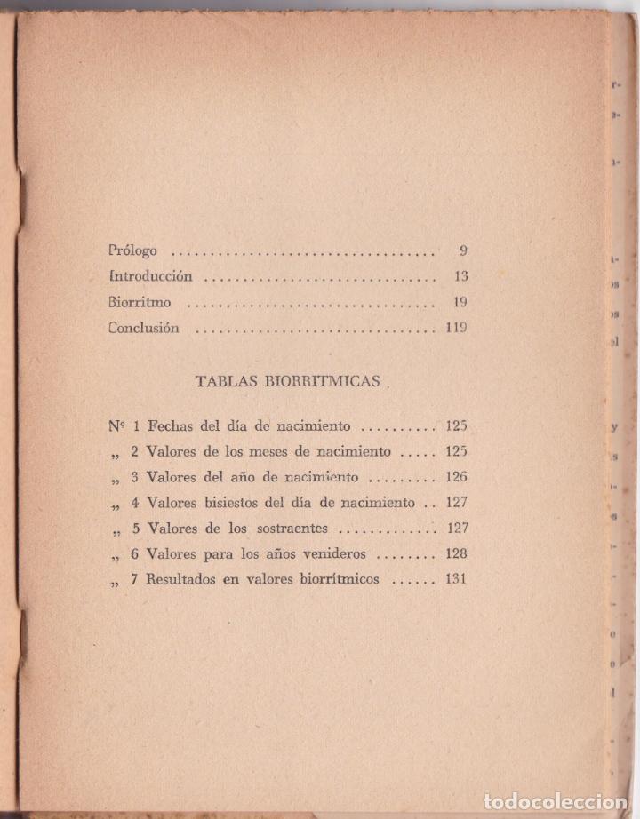 Libros de segunda mano: BIORRITMO - DR.KRUMM-HELLER - ARGENTINA - 1953 - Foto 3