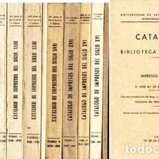 Libros de segunda mano: CATALOGO DE LA BIBLIOTECA UNIVERSITARIA - JOSE MARIA BUSTAMANTE Y URRUTIA.. Lote 400999054