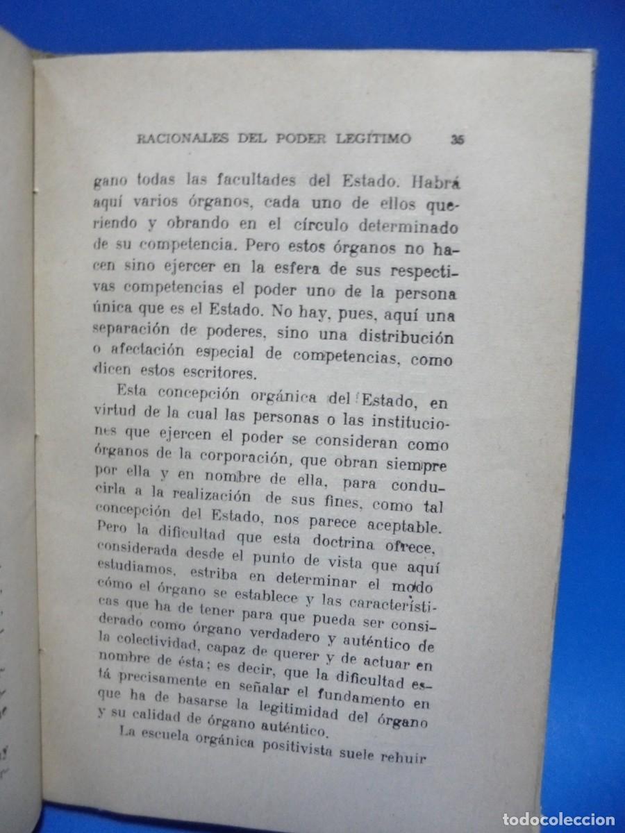 Libros de segunda mano: EL ORIGEN Y LOS FUNDAMENTOS DEL PODER. MARQUES DE LOS RIOS. ESCELICER. SIN FECHAR. PAGS : 145. - Foto 3