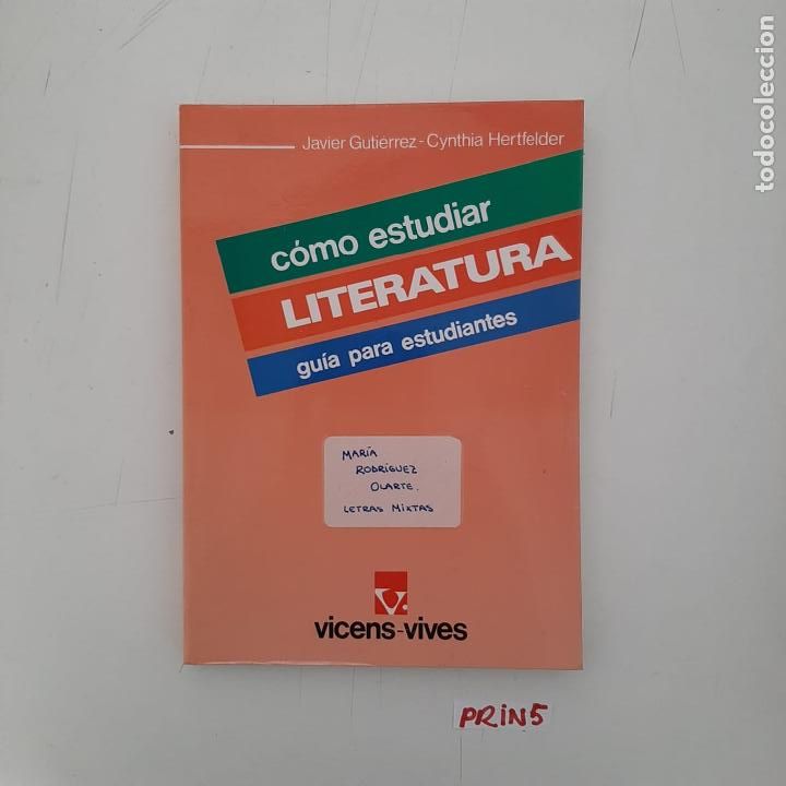 Libros de segunda mano: C&oacute;mo estudiar literatura gu&iacute;a para estudiantes - Foto 1