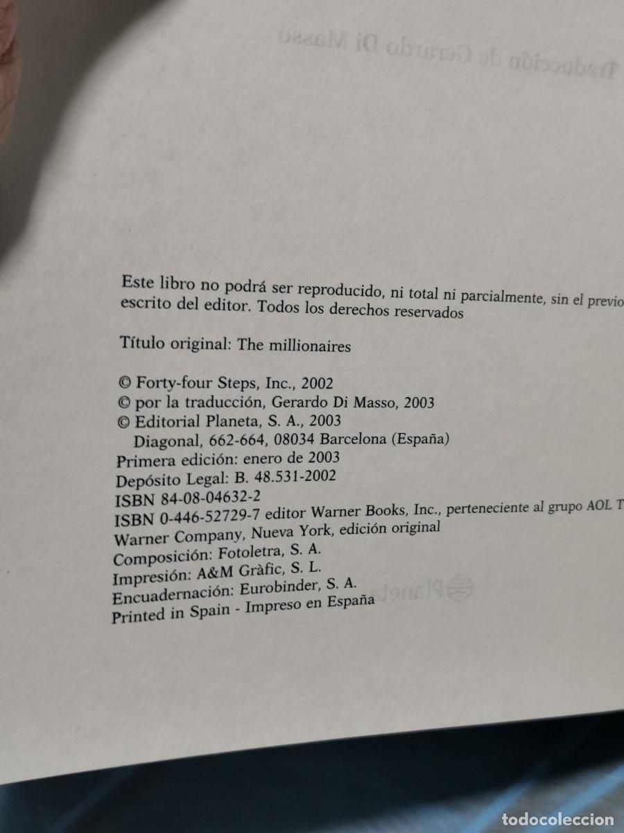Libros de segunda mano: Libro, LOS MILLONARIOS novela de BRAD MELTZER - Foto 5