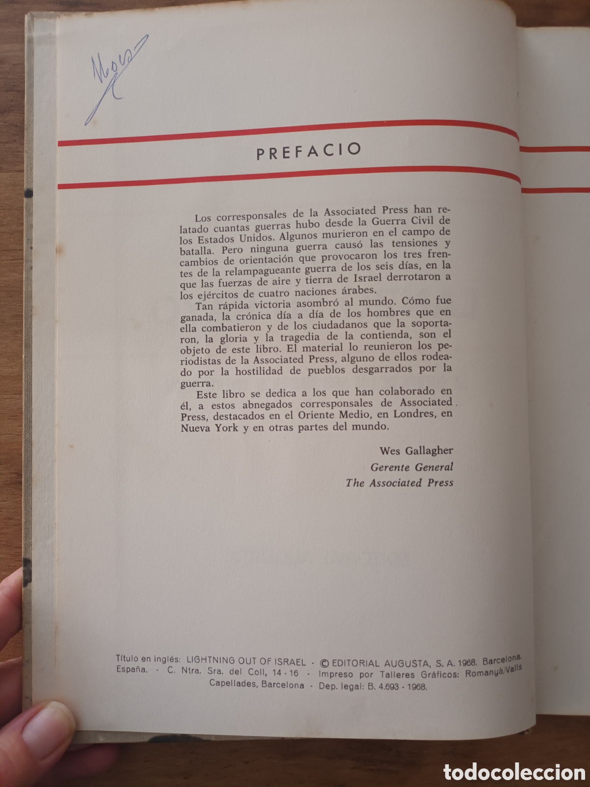 Libros de segunda mano: ISRAEL LANZ&Oacute; SU RAYO. 1968 - Foto 2