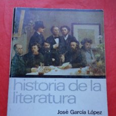 Libros de segunda mano: HISTORIA DE LA LITERATURA JOSÉ GARCIA LOPEZ TEIDE. Lote 401251384