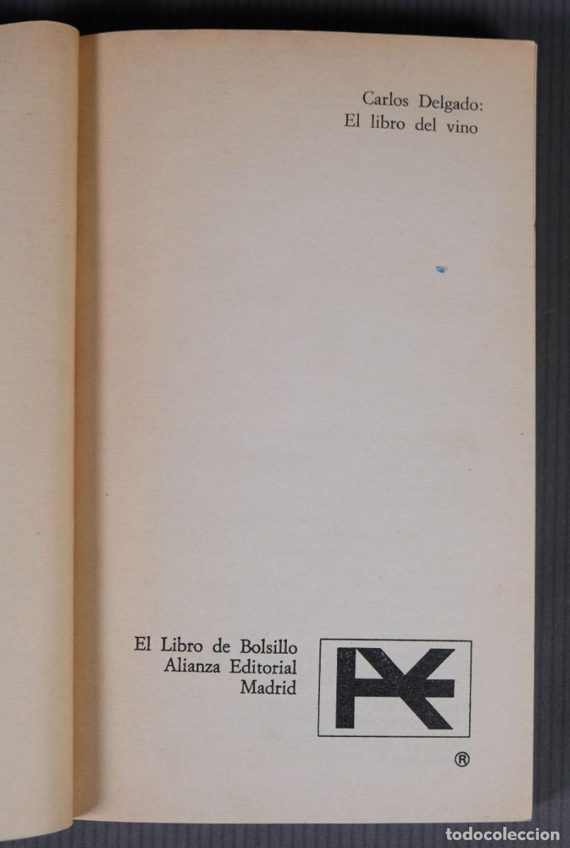 Libros de segunda mano: El libro del vino - Carlos Delgado - Alanza editorial - Foto 4