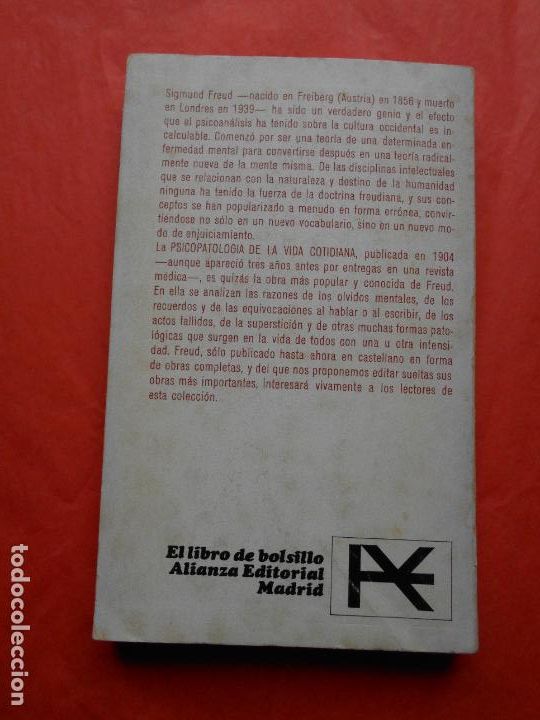 Libros de segunda mano: PSICOPATOLOGIA DE LA VIDA SIGMUND FREED - Foto 2