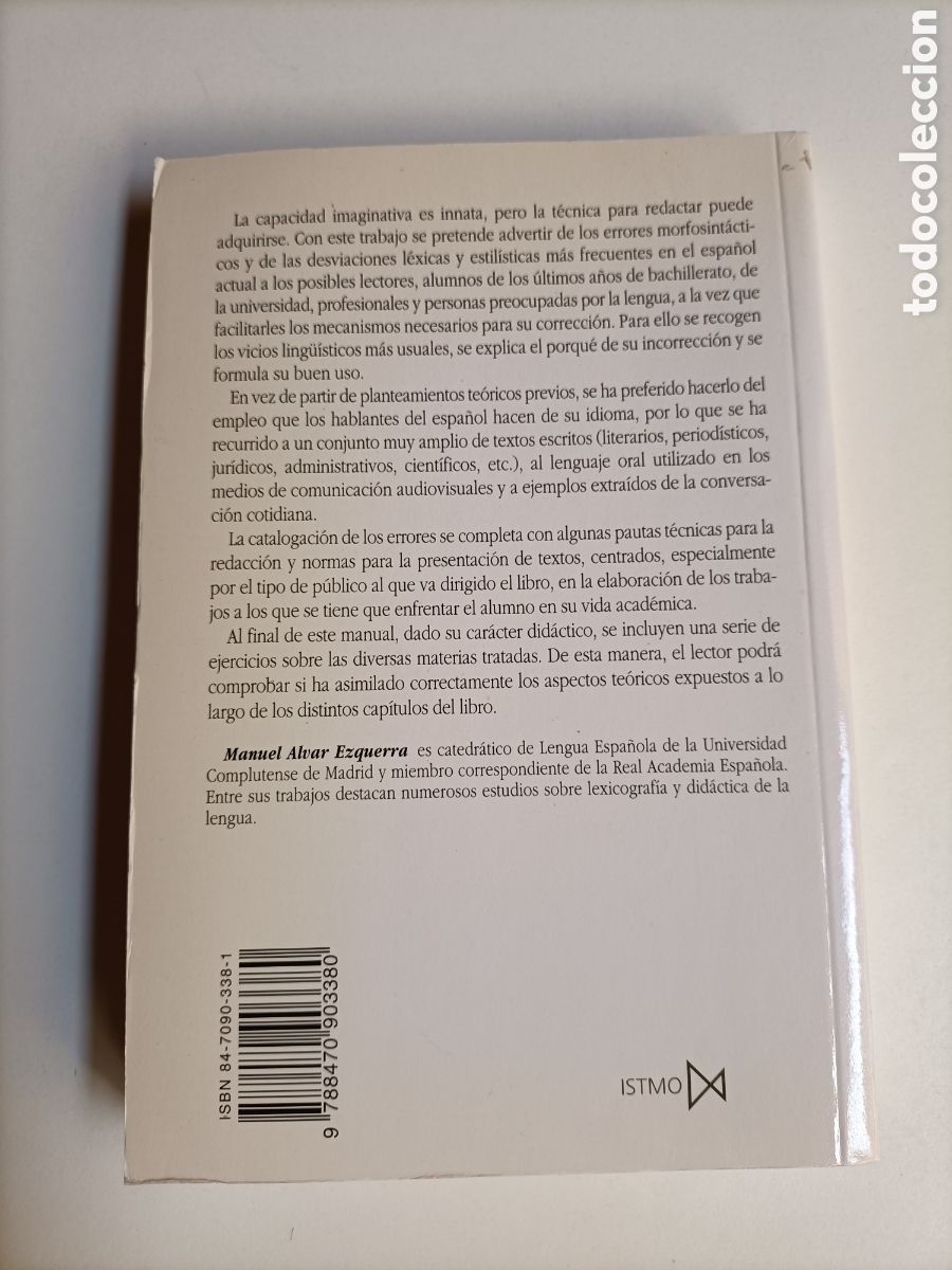 Libros de segunda mano: Manual de redacci&oacute;n y estilo Manuel Alvar Ezquerra . Gram&aacute;tica - Foto 4