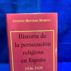 Libros de segunda mano: HISTORIA DE LA PERSECUCION RELIGIOSA EN ESPAÑA 1936 1939 AUTORES CRISTIANOS 20X13X4CMS. Lote 401537384
