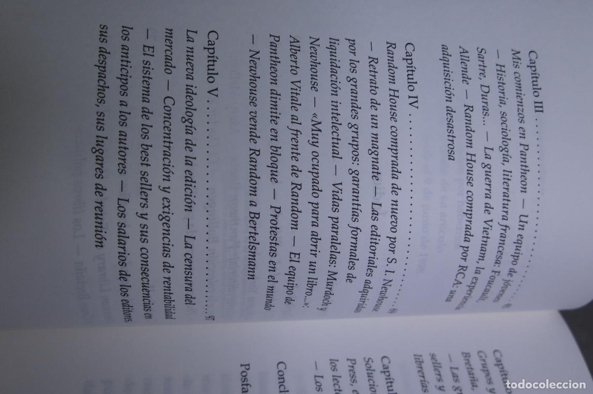 Libros de segunda mano: La edici&oacute;n sin editores. Andr&eacute; Schiffrin - Foto 3