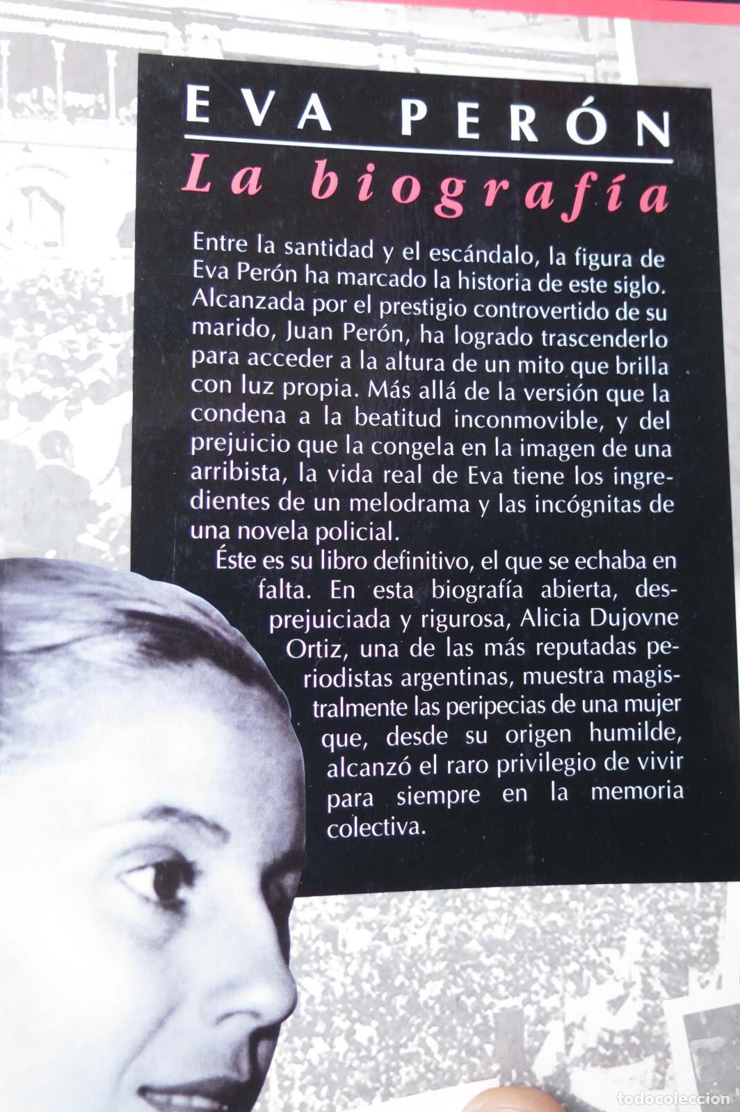 Libros de segunda mano: Eva Per&oacute;n. Alicia Dujovne Ortiz - Foto 2